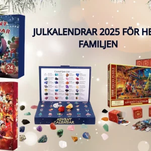 Adventskalendrar 2025 för hela familjen – Stitch, Fotboll, Pussel & Kristaller