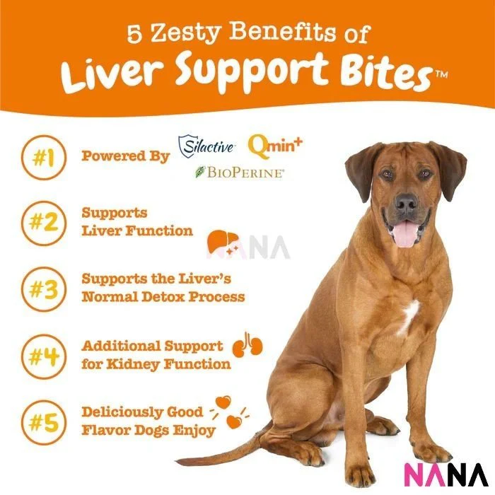 Zesty Paws Liver Support Bites - Chicken Flavor 90 Soft Chews - Bild 4
