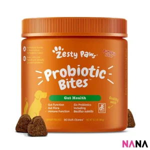 Zesty Paws Probiotic Bites Pumpkin Flavor 90 Soft Chews